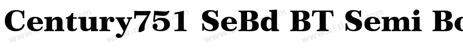 Century751 SeBd BT Semi Bold字体转换